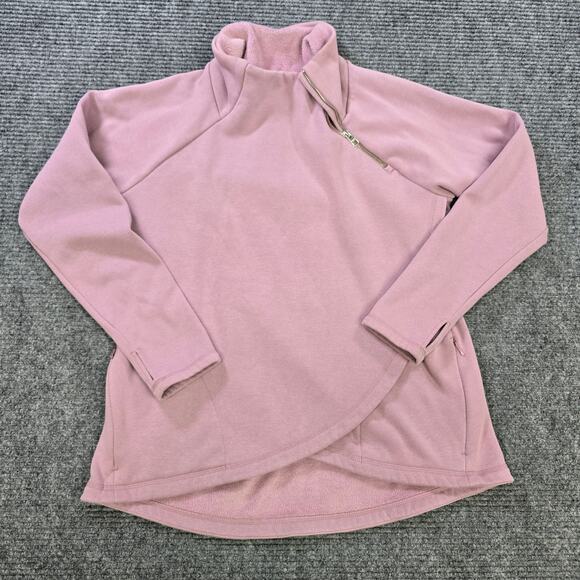 Athleta Tops - Athleta Pink Pullover Half-Zip Hoodie